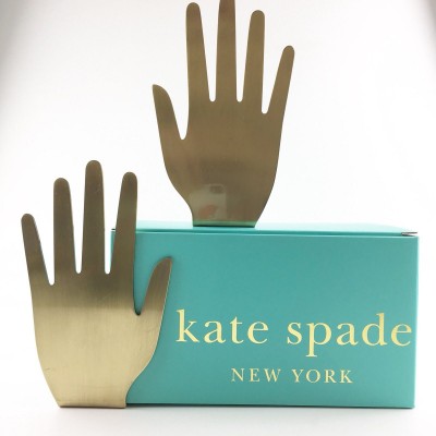 Kate Spade New York Set Of 2 Lenox Brass Zadie Hand Bookends Home Decor 882864591272  183360411411